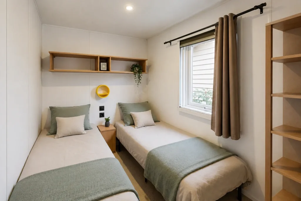 Camping Saint Gabriel : Chambre 2 Mobil Home 2 Chambres Grand Standing Camping St Gabriel