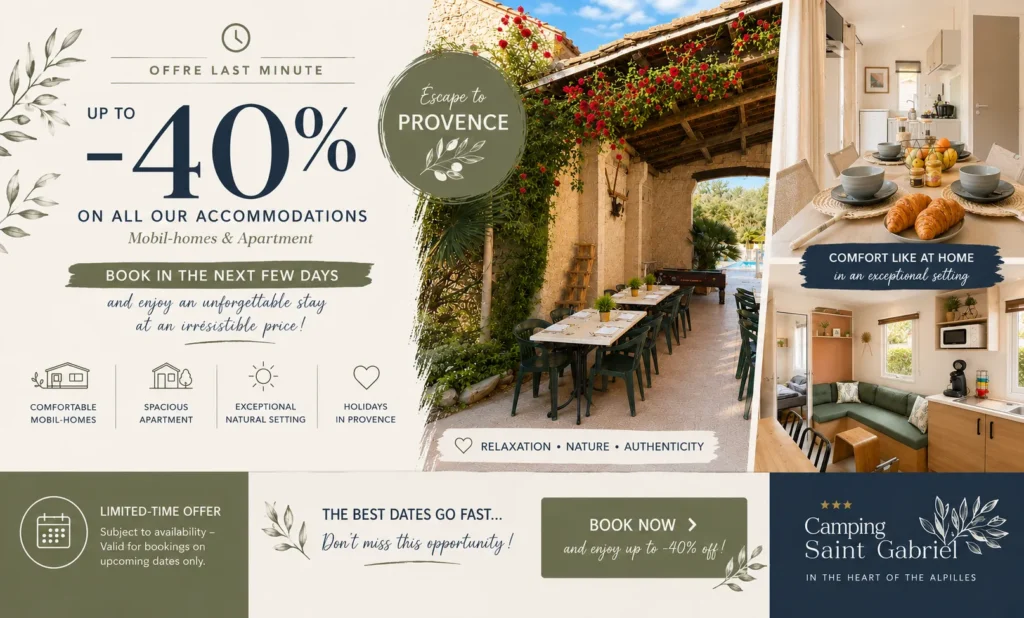 Last Minute Booking – 40% Off