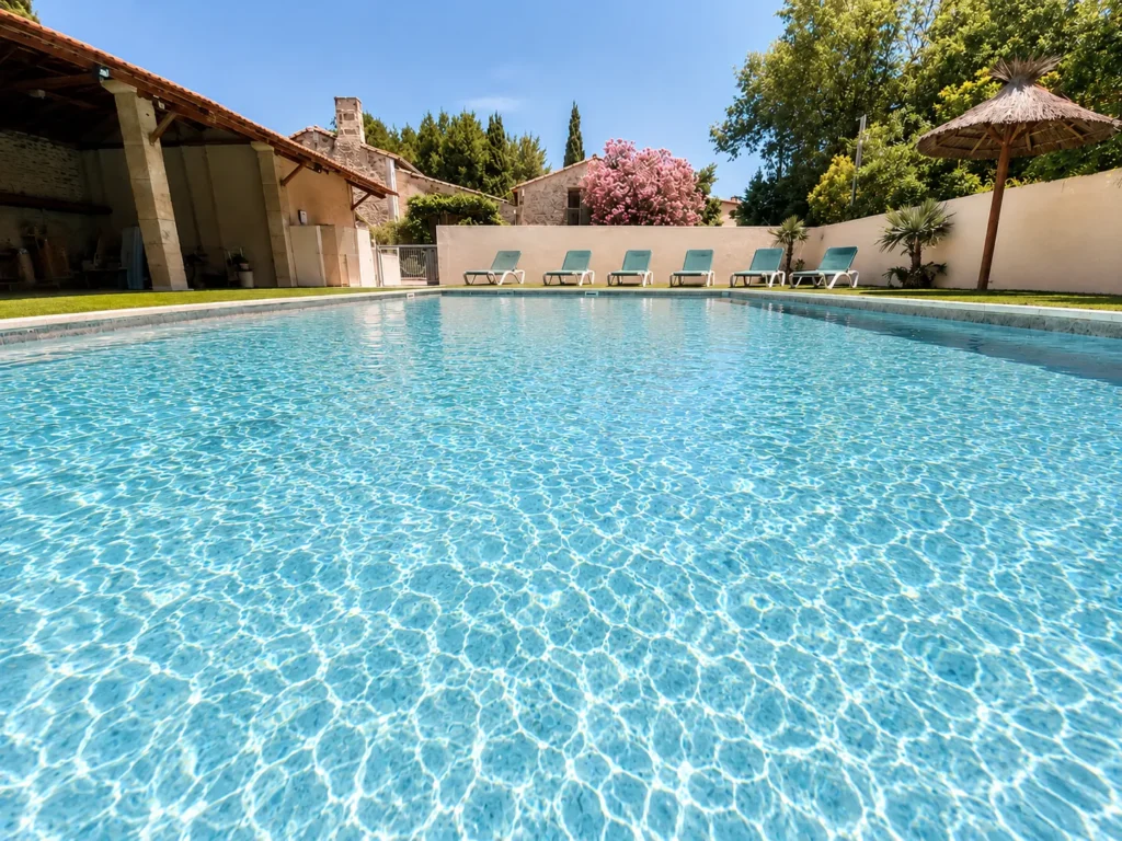 Piscine du Camping Saint Gabriel entre les Alpilles et la Camargue en Provence
