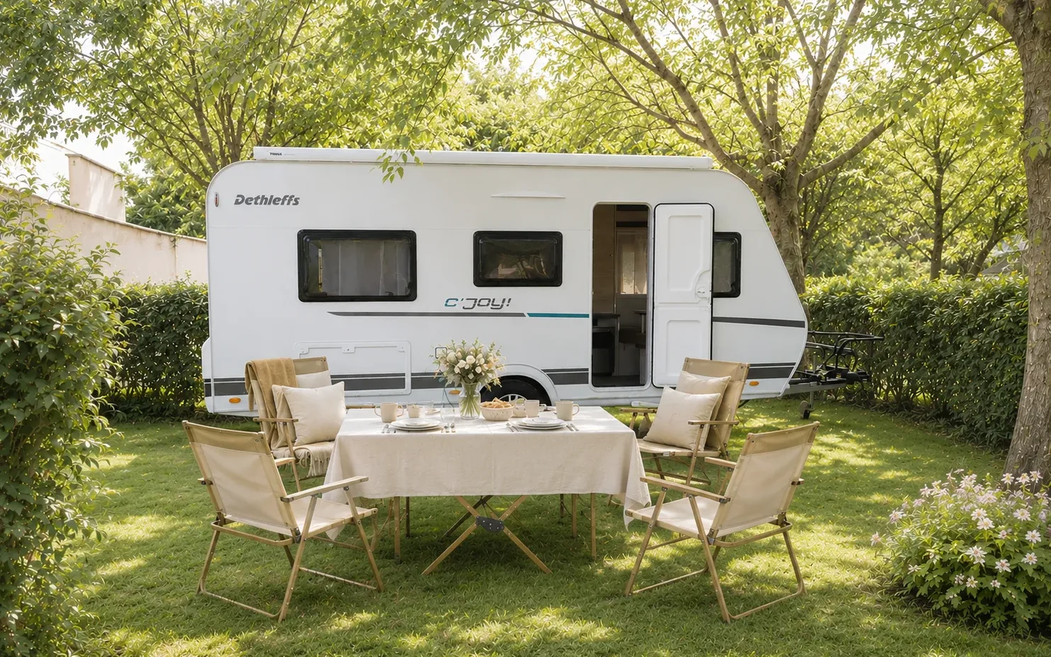 Emplacement de camping ombragé au Camping Saint Gabriel à Tarascon près de Beaucaire