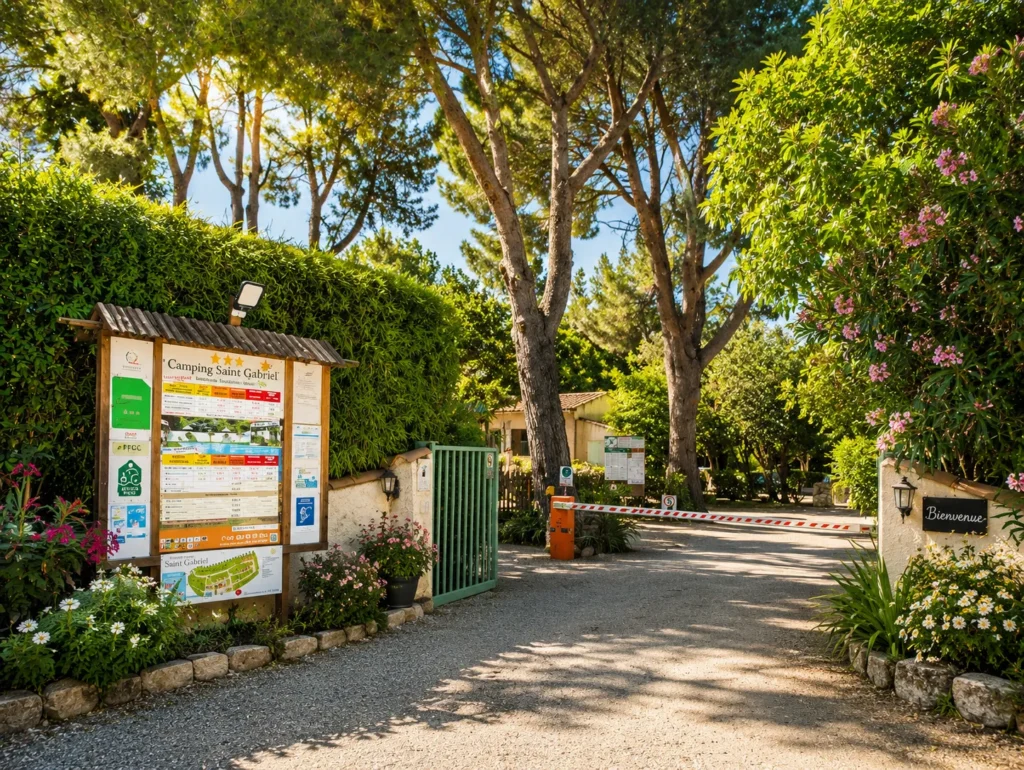 Camping Saint Gabriel : Entrée Camping Saint Gabriel