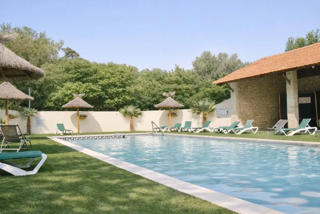 Piscine chauffée du Camping Saint Gabriel à Tarascon près d’Arles et Beaucaire