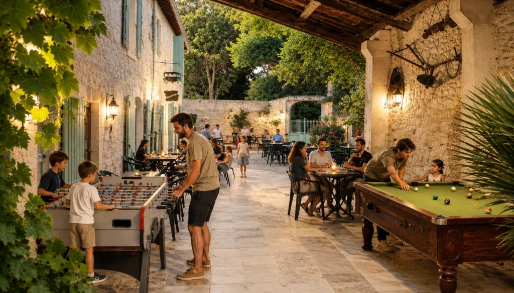Espace animations et jeux au Camping Saint Gabriel à Tarascon