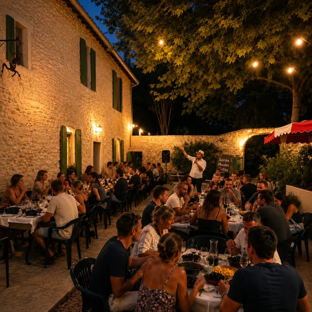 Soirée conviviale et animations au Camping Saint Gabriel à Tarascon