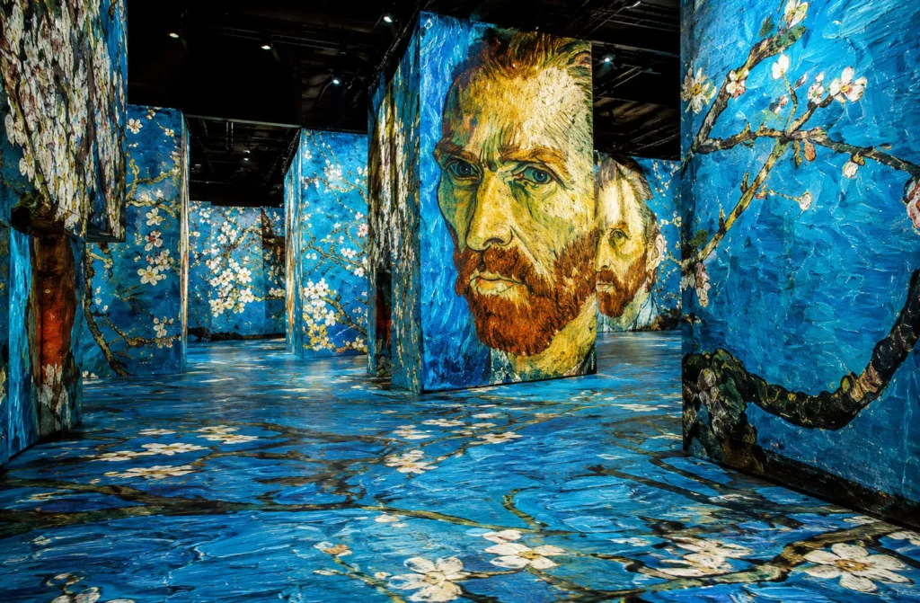 Immersieve voorstelling in de Carrières des Lumières van Les Baux-de-Provence
