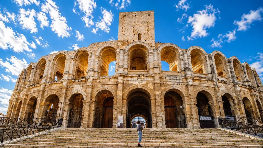 « Château de Tarascon » by Wolfang Staudt is licensed under CC BY 2.0 DEED Arènes d'Arles, monument romain emblématique classé au patrimoine mondial de l'UNESCO en Provence