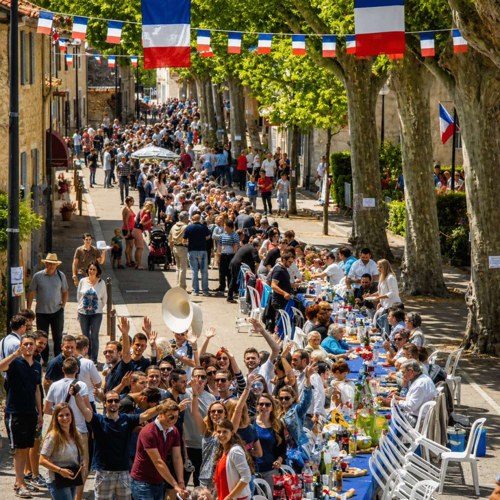 Marché provençal à Saint-Étienne-du-Grès dans les Alpilles