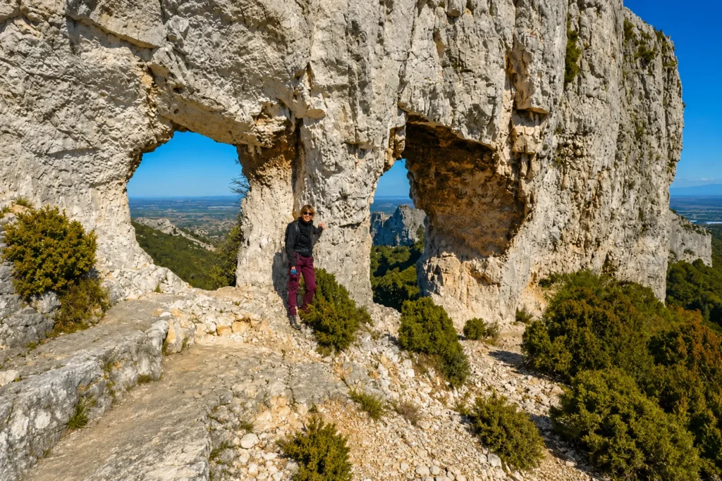Point de vue dans les Alpilles en Provence près du Camping Saint Gabriel